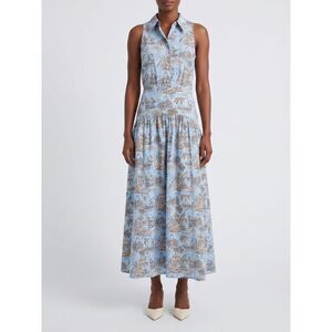 staud karlee linen dress Karlee Long Sleeve Linen Dress (Women)